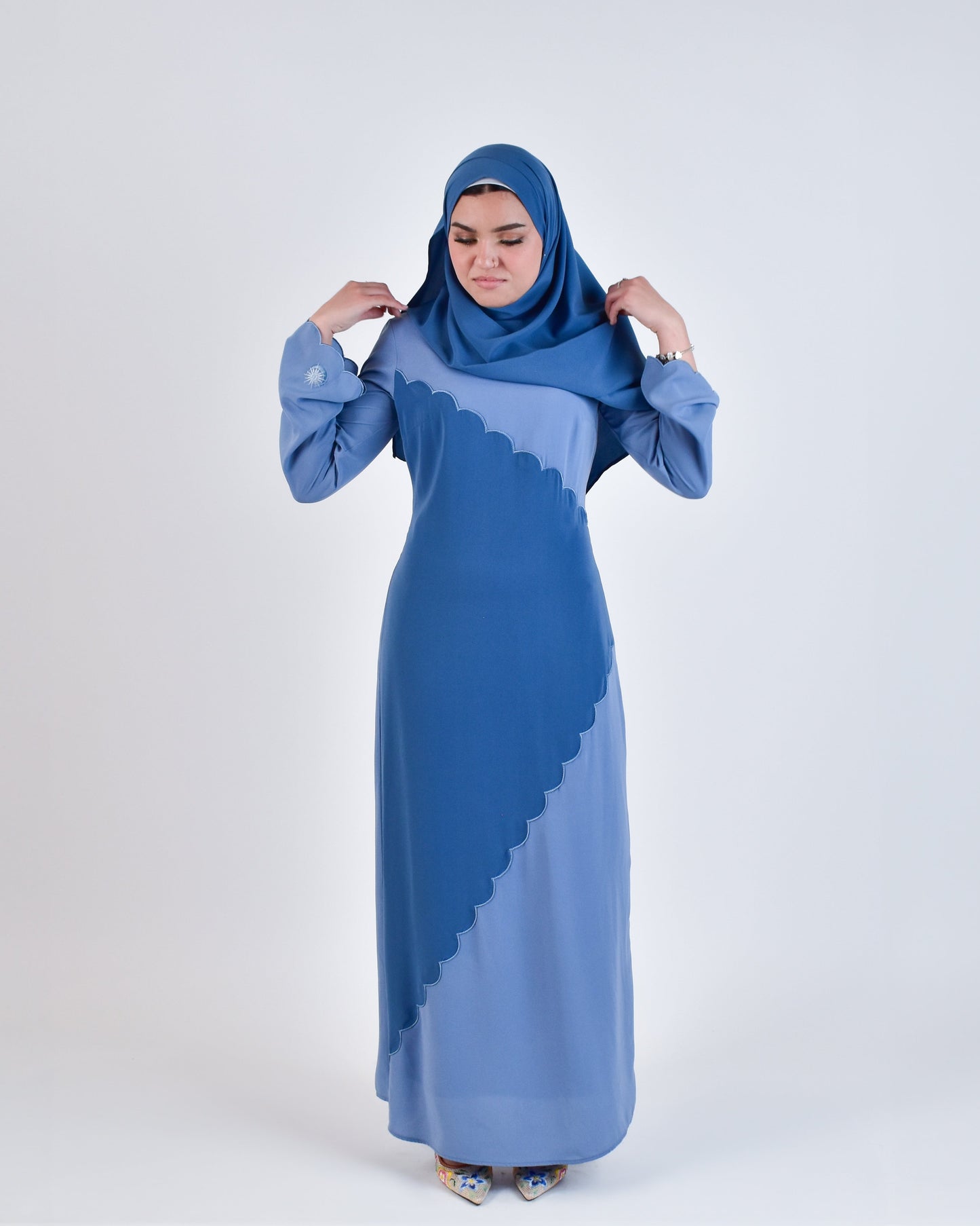 Manar Abaya - Persian Blue