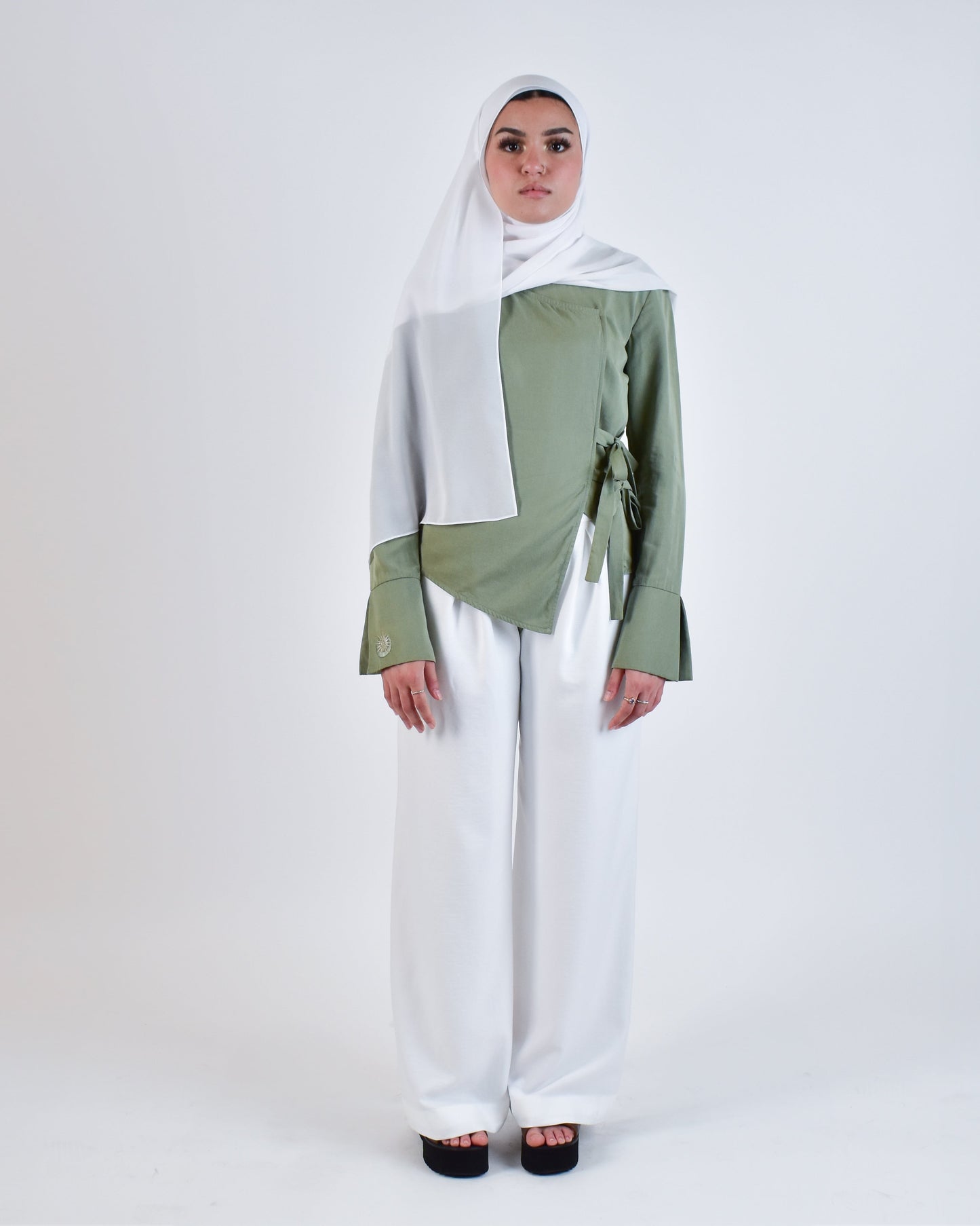 Hadeel Pants - White Dove