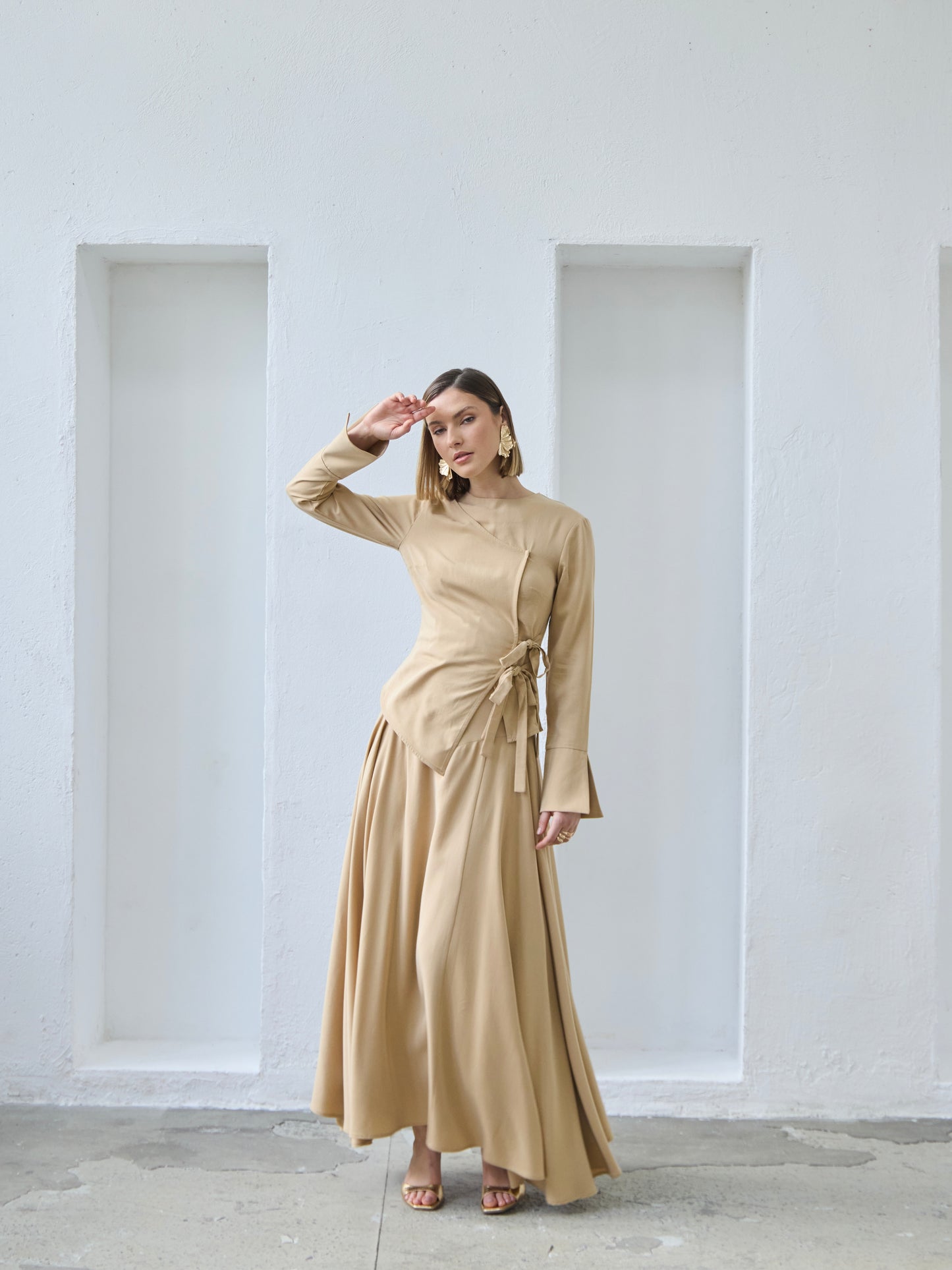 Salwa Maxi Skirt - Desert Sand