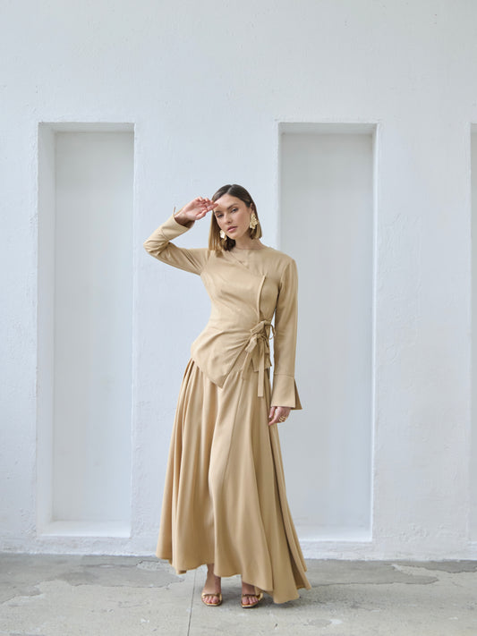Salwa Maxi Skirt - Desert Sand