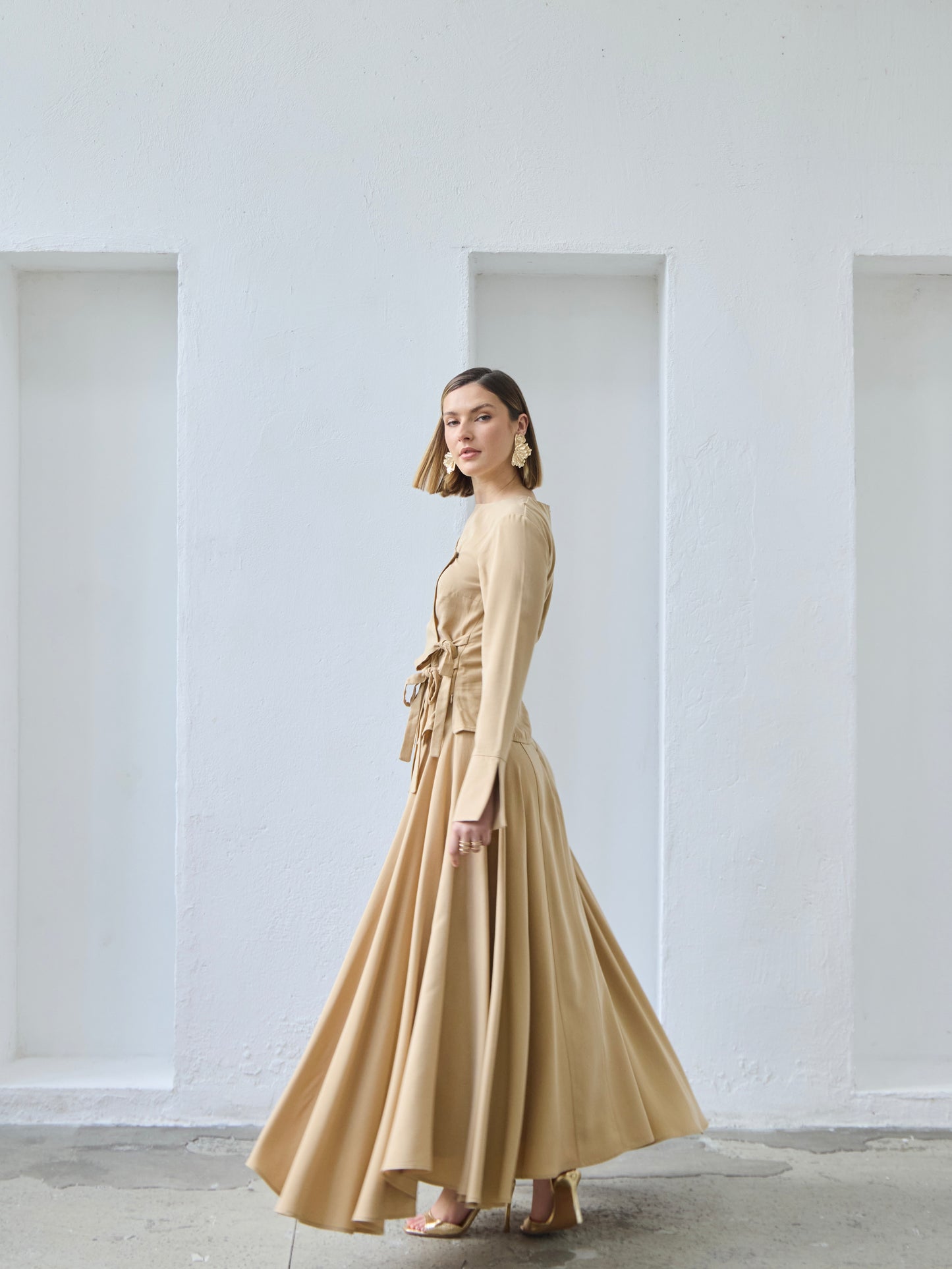 Salwa Maxi Skirt - Desert Sand