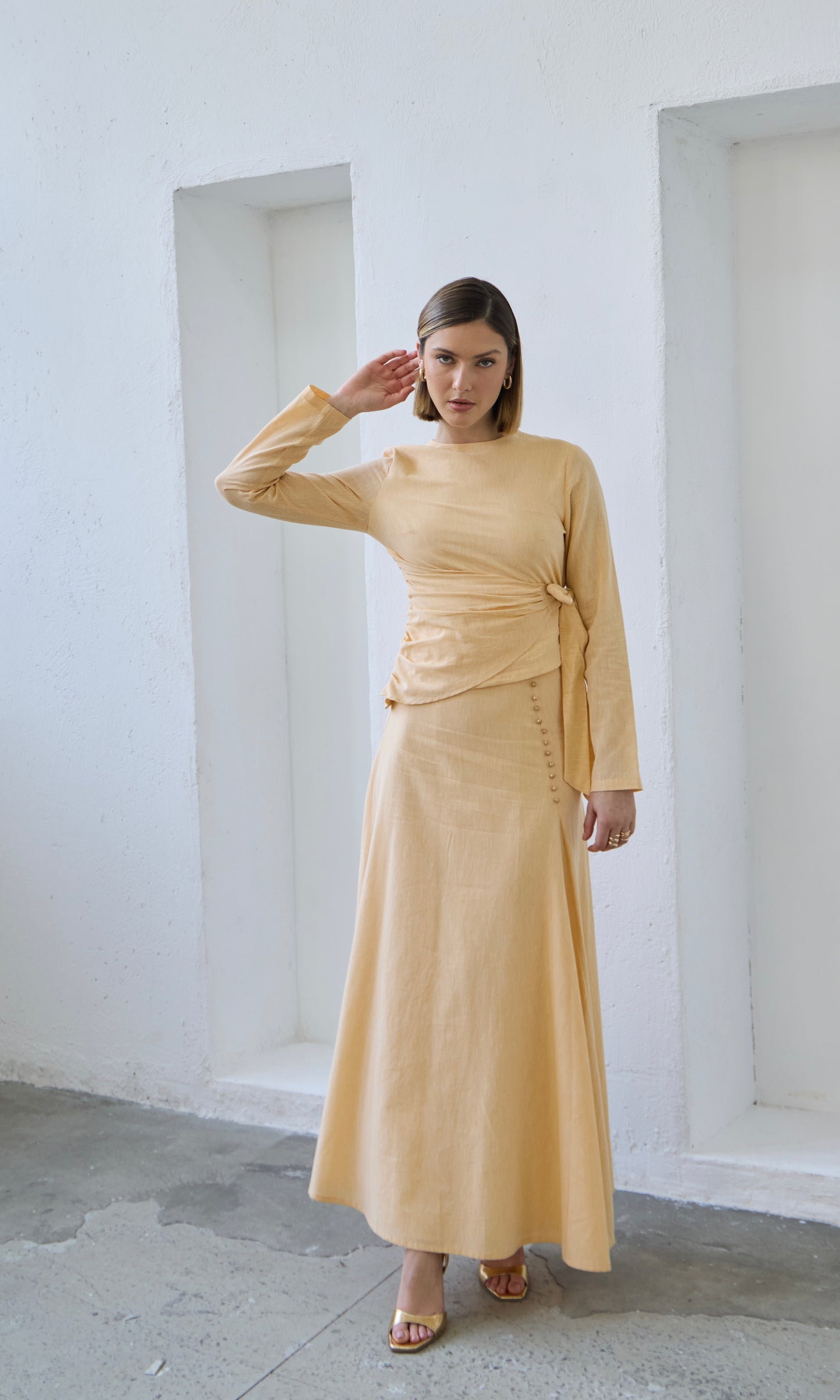 Farah Maxi Skirt - Dandelion Yellow