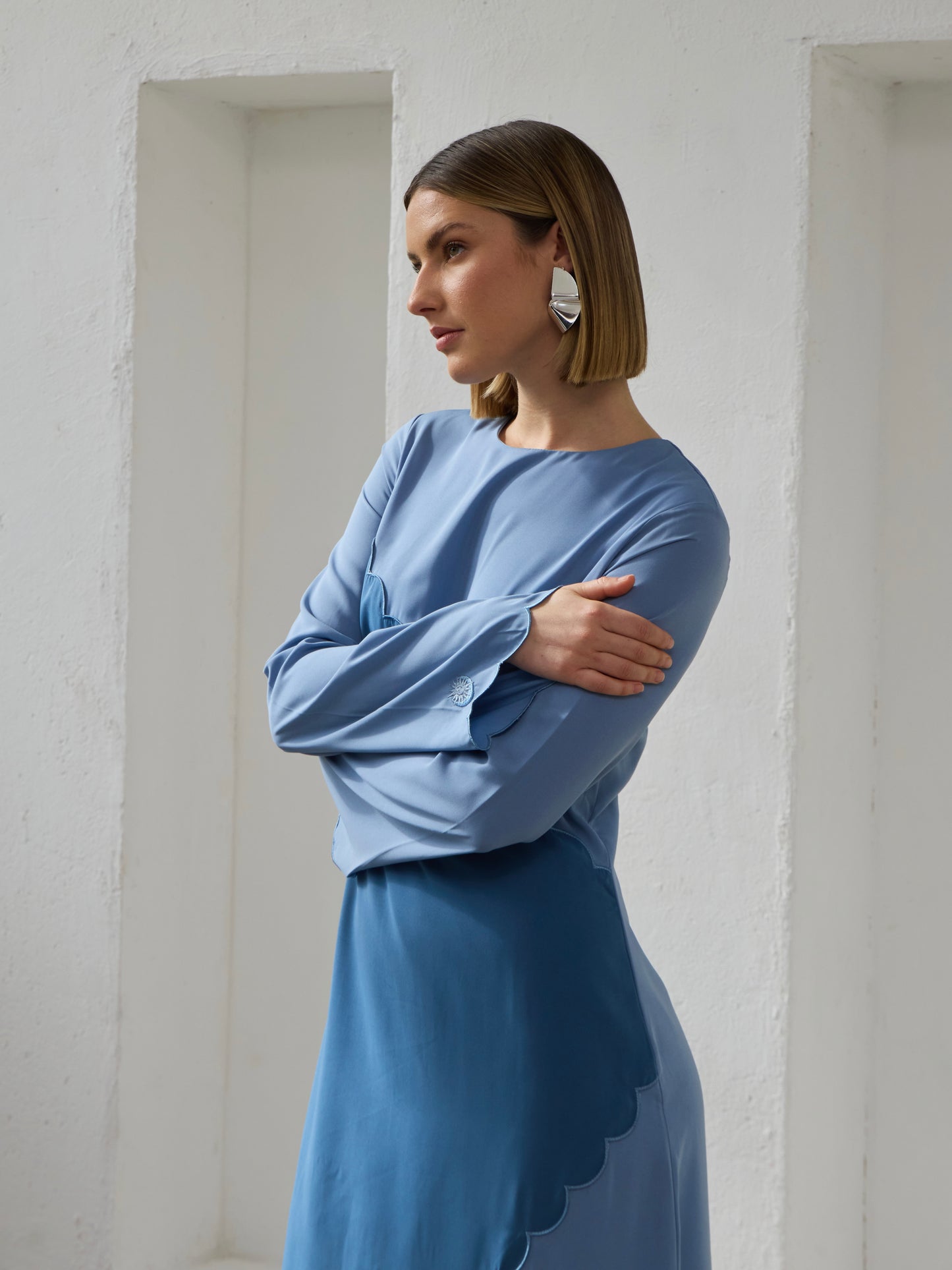 Manar Abaya - Persian Blue