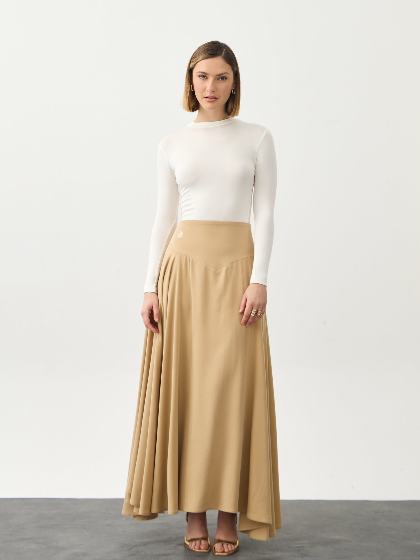 Salwa Maxi Skirt - Desert Sand