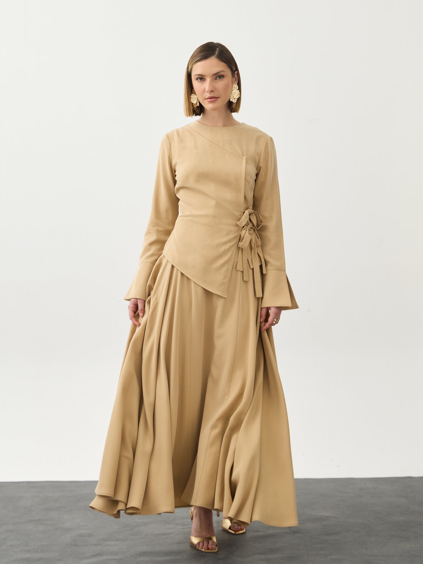 Salwa Maxi Skirt - Desert Sand