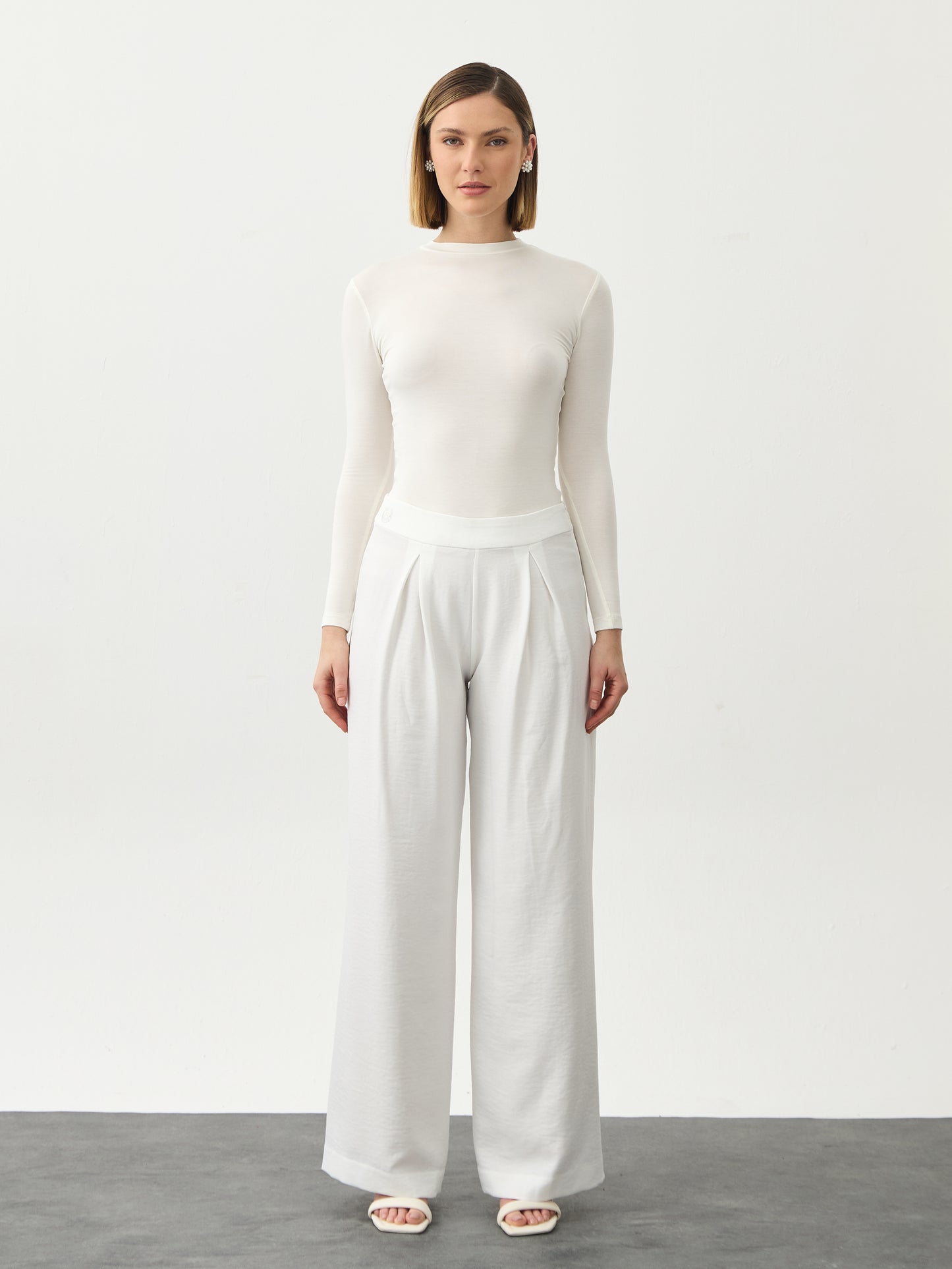 Hadeel Pants - White Dove