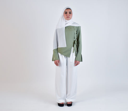 Hadeel Pants - White Dove