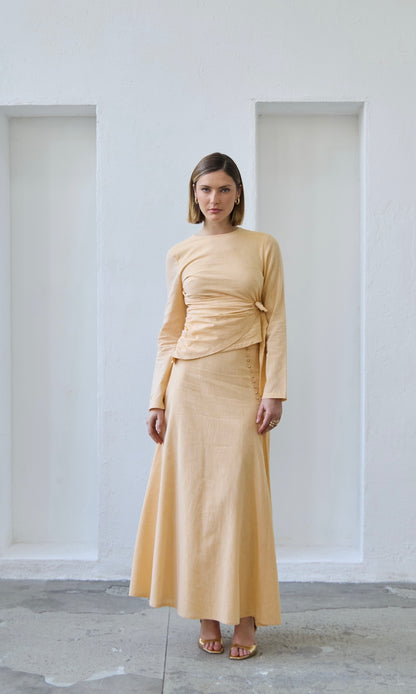 Farah Top - Dandelion Yellow