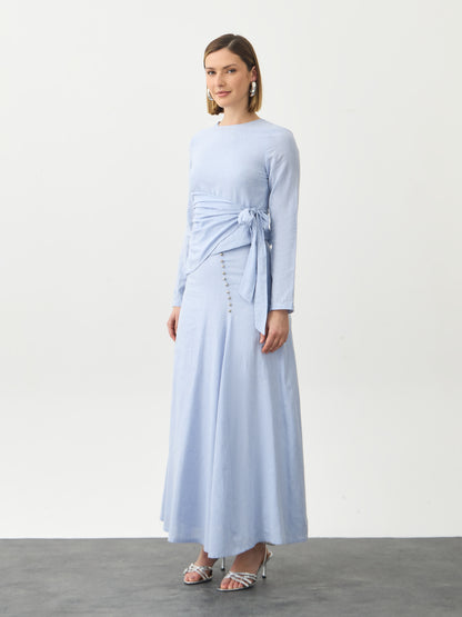 Farah Top - Periwinkle Blue