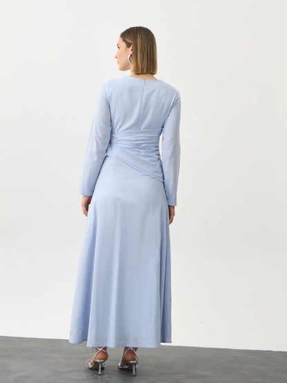Farah Maxi Skirt - Periwinkle Blue