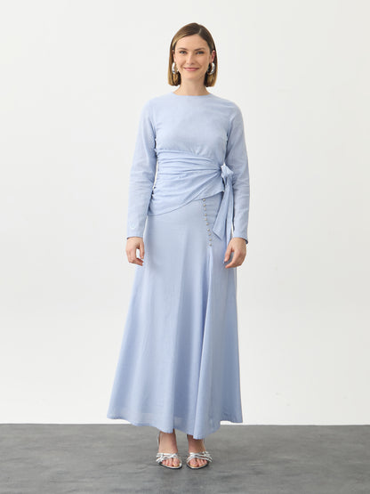 Farah Top - Periwinkle Blue