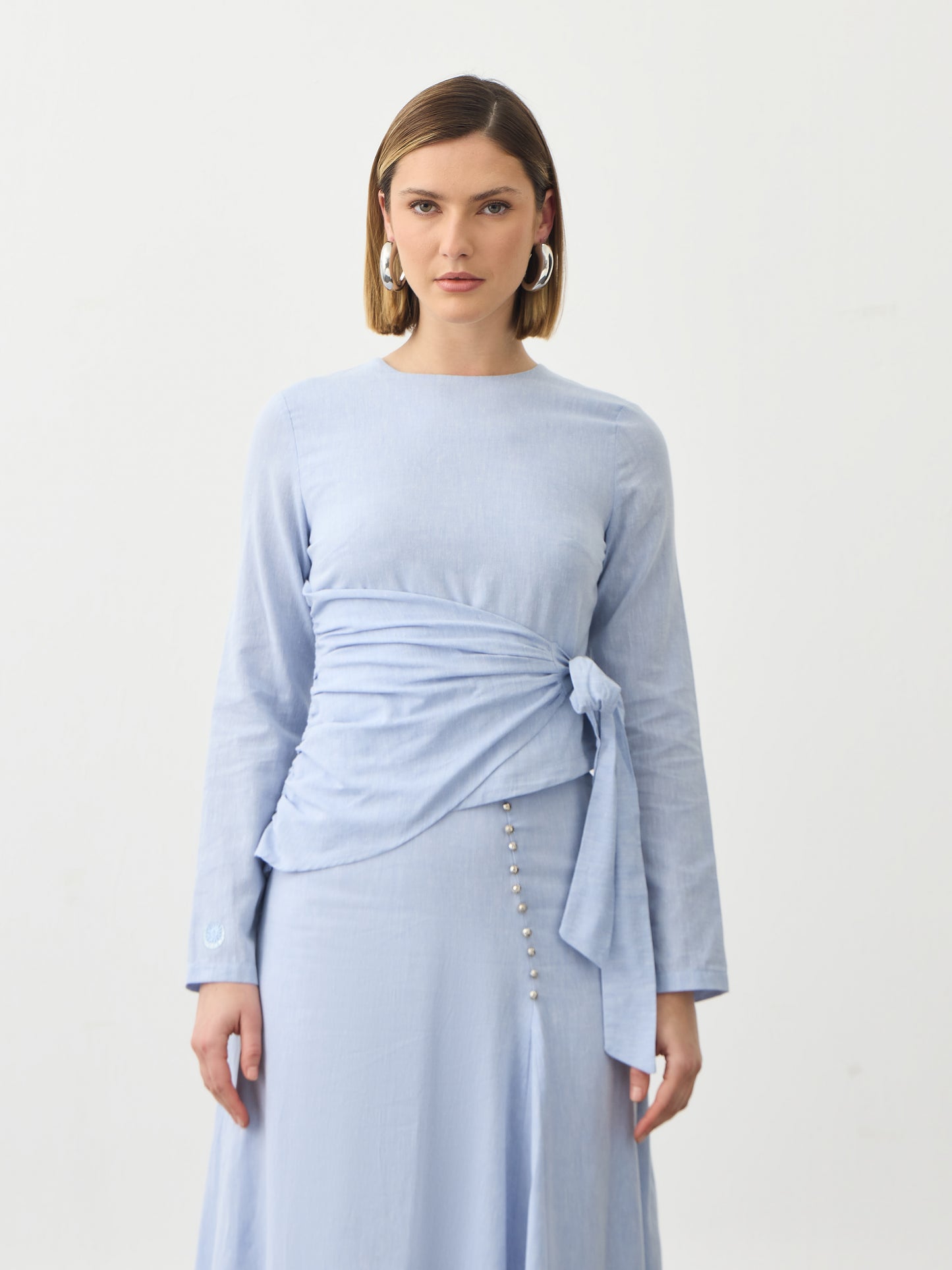 Farah Top - Periwinkle Blue